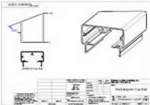 135 Degree Rectangular Top Rail Corner (Right)