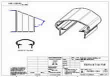 135 Degree Shaped Top Rail Corner (Left)