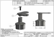316 Stainless 90 Degree Post Cap Flat Saddle