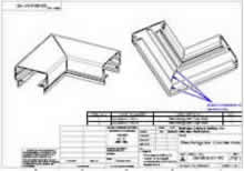 90 Degree Rectangular Top Rail Corner