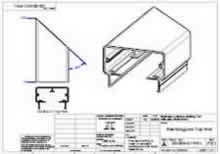 90 Degree Rectangular Top Rail Corner (Left)