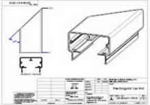 90 Degree Rectangular Top Rail Corner (Right)