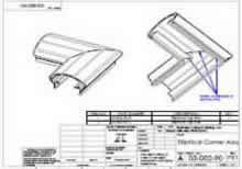 90 Degree Shaped Top Rail Corner