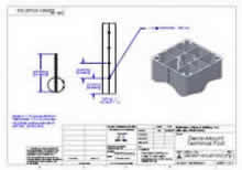 Drilled Hole Detail for Deck Mount Terminal Post